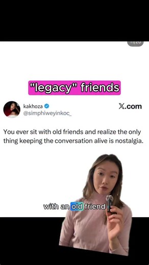 SANIBEL on Instagram: "There’s a quiet sadness to realizing a long-term friendship is running on memory alone. You still care about each other, but the spark has thinned. The conversation becomes logistical: updates, summaries, polite nodding. Nostalgia does all the work. Chemistry gets replaced by history. I’m interested in what actually makes conversation feel alive—especially in adulthood, when shared circumstance disappears and friendship becomes a choice rather than default proximity. Why d