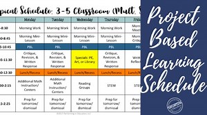 What a Typical Project-Based Learning Schedule Looks Like (Free PD)