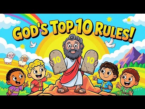 The 10 Commandments for Kids ✝️ | Bible Stories & God’s Rules Made Easy! 📜✨