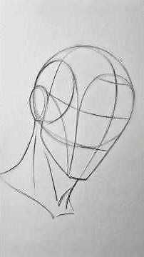 Easy Head Structure Drawing for Beginners 🔥 | Step by Step Sketch