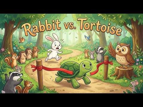The Rabbit and the Tortoise 🐢🐇 | Kids Animated Story | Bedtime Story for Kids | Moral Story
