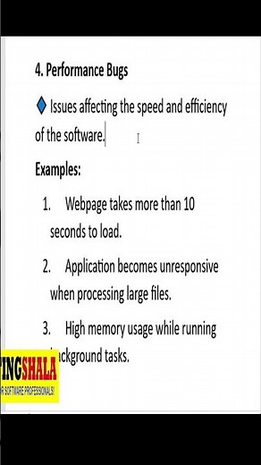 performance bugs with 3 examples | testingshala