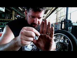 How to use a motorcycle tire machine.