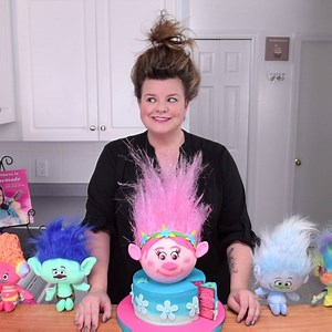 68K views · 2K reactions | Trolls Hairstyle...I know you're jealous. Trolls cake tutorial here: https://youtu.be/ew4HDuWqfDI | Cookies Cupcakes and Cardio | Facebook