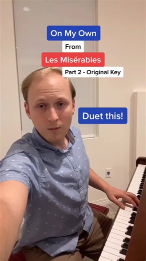 You be #Eponine part 2! #LesMis #Lesmiserables #theatrekid #broadway #musical #duetwithme #piano #perlpiano #sing #singer #onmyown #musiclesson