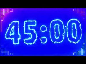 Electric Timer ⚡ 45 Minutes Countdown Timer With Music⚡ ⚡ ⚡