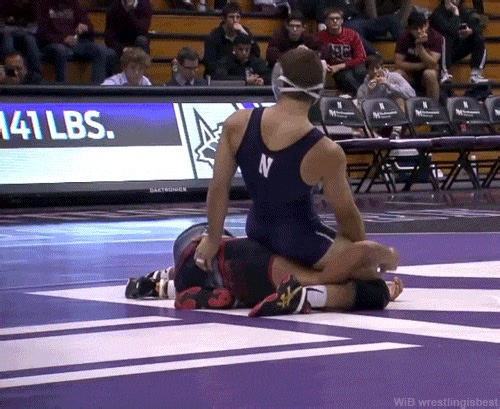 Great pin! 🥵 #collegewrestling #domination #singletsunday | Wrestling Domination