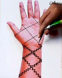 full Hand Dot Mahendi Design idea for beginners / Mahendi tricks for beginners #mahendi #mahendiideas #mahenditricks #dotmahenditricks | Mahendi Magic