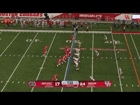 1976 CFB Playoffs Ohio State vs Houston 4th Quarter