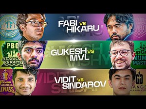 Gukesh vs MVL, Hikaru vs Fabi, Vidit vs Sindarov | Day 4 Tech Mahindra Global Chess League 2025