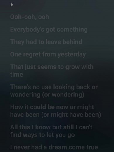 Joey McIntyre - Never Had A Dream Come True Lyrics