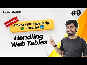How to Handle Web Tables in Playwright: Rows, Columns & Filtering
