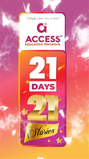 🎉 𝟮𝟭𝘀𝘁 𝗔𝗻𝗻𝗶𝘃𝗲𝗿𝘀𝗮𝗿𝘆 𝗠𝗲𝘀𝘀𝗮𝗴𝗲 – 𝗔𝗰𝗰𝗲𝘀𝘀 𝗘𝗱𝘂𝗰𝗮𝘁𝗶𝗼𝗻 𝗡𝗲𝘁𝘄𝗼𝗿𝗸 🎉 Day 4 brings us yet another inspiring message from one of our incredible students! 💙✨ Your stories remind us why we do what we do. Every dream you chase, every milestone you reach, strengthens our mission and lights the way for others. 🌟📚 Let’s continue celebrating 21 years of growth, impact, and shared success—together! 🚀🎓 #21YearsStrong #Day4of21 #AnniversaryVibes #AccessEducationNetwork 