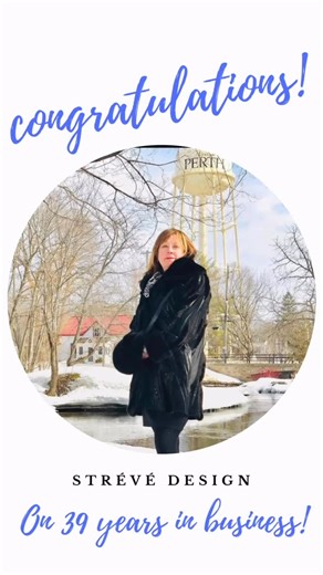 Celebrating 39 incredible years of Strévé Design! ✨ What began as a passion for creating timeless, beautifully made clothing has grown into a true Downtown Perth institution. Since launching Strévé Design in 1987, Cheryl has built a legacy rooted in craftsmanship, sustainability, and classic design that never goes out of style. From her early days in Toronto’s fashion scene to her stunning boutique and studio here in Perth, her work continues to reflect quality, creativity, and care — for her cl