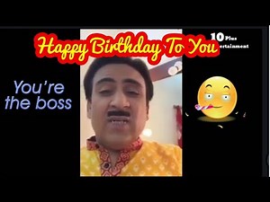 Happy Birthday Whatsapp Status | Jethalal Wishing Happy Birthday Funny | 10 Plus Entertainment