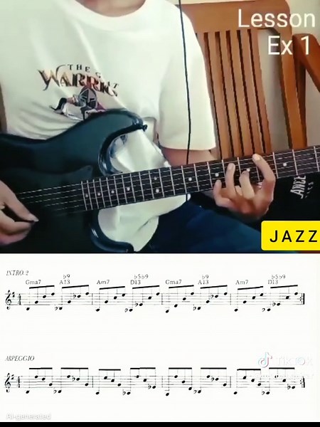 Jazz Guitar Online Class တက်ခဲ့တုန်းက ဆရာ့ဆီ စာပြန်ဖြေတဲ့ Video လေးပြန်တွေ့မိလို့ #arppegio #TheStringBass #Jazz #guitar #lesson #ti̇ktok #100kviews #creatorsearchinsights