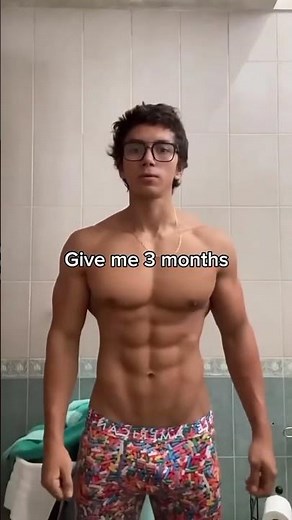 INSANE physique change in just 3 months #fitnessgains #beforeandafter