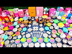 7 Minutes Satisfying with Unboxing Hello Kitty Disney Kitchen Set | Tiny ASMR Miniature Cooking Set