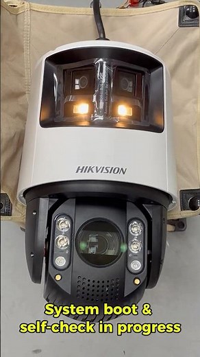 Dual-Channel PTZ Initialization & Monitoring Activation | TandemVu Boot Test#hikvision #usashorts