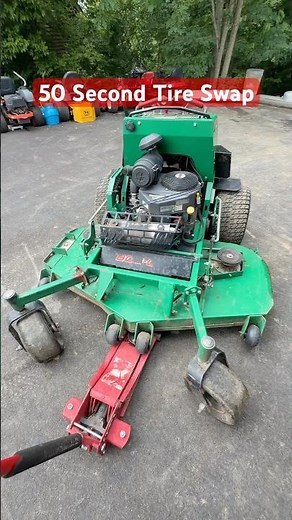 Easy tire change tutorial! #zeroturn #mower #flipping #business #tire #tires #lawn #flat #sell￼ #fix