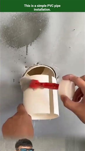This is a simple PVC pipe installation.
