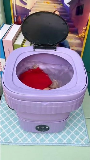 Product Link in Bio ( # 2613 ) ▶️ Travel Friendly Portable Foldable Automatic Washing Machine