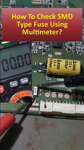 How To Check SMD Type Fuse With a Multimeter? #shorts