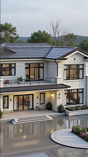 Modern Double-Storey House with Front Yard | Simple & Elegant Design #architecture #modelbuilding