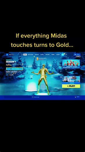 Unlocking Midas Gold Touch in Fortnite