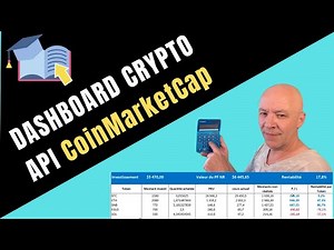 #DASBOARD CRYPTO SUR EXCEL : IMPORTER BASE DONNEES API CoinMarketCap. #API #EXCEL #TUTO #CRYPTO