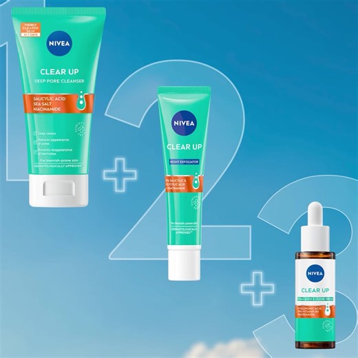 363K views · 423 reactions | Help them stop fighting their blemishes. Try the new NIVEA Clear Up 3-step routine and visibly reduce pimples in 7 days. | NIVEA | Facebook