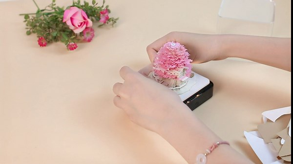 Time Piece Calendar, 2024 Calendar Memo Pad With LED Lights, 3D Art Calendar, Creative Desk Calendar DIY Notes Notepad, Craft Desktop Decoration House Sculpture Gift