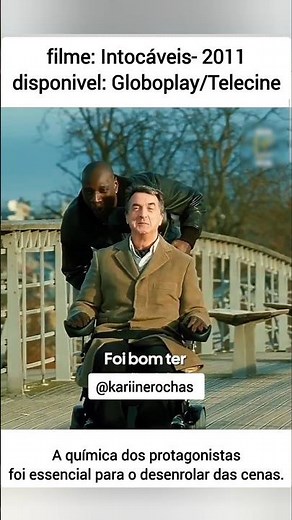 filme: Intocáveis de 2011. uma historia maravilhosa. Indico!