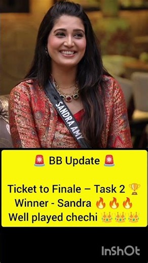 TTF task 2 winner : Sandra 🔥👸#BiggBossTamil9 #biggbosstamil9 #Sandra #Sandra𓃵