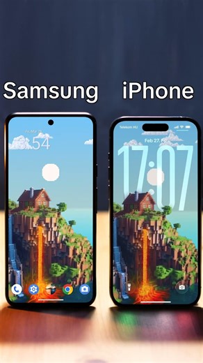 iPhones don’t support custom live wallpapers. You can create custom Minecraft wallpapers on Android.