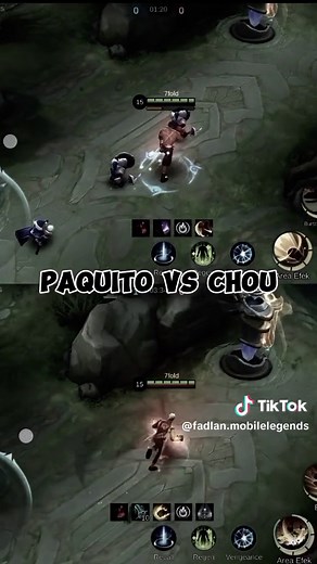 paquito vs chou 🔥#mobilelegends #mlbb #mlb #balap #ngakak #lucu