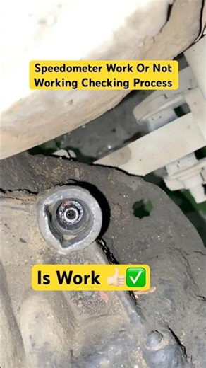 Speedometer Work Or Not Working Checking Process! 👍🏻✅ #automobile #mechanic #speedometer #gearbox