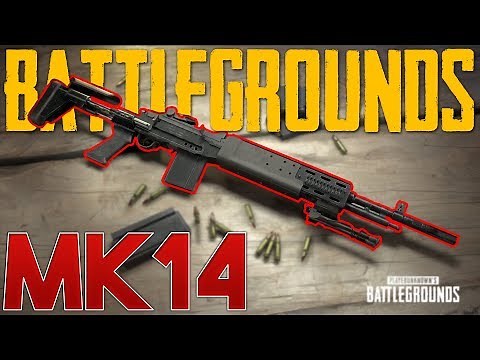 THE NEW GUN IS AMAZING IN BATTLEGROUNDS!!! (PUBG MK14 EBR Gameplay)