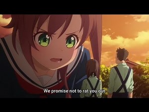 Giantess 巨大娘】Giant Reimi & Shizuru Clip S1E5 - Train to the End of the World - anime giantess girls