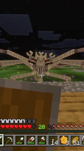 First time encountering this hostile mod Be honest would you fight it or run?👀#minecraft#horrormod