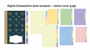 Editable, downloadable and printable composition notebook