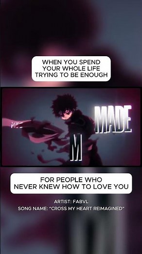 When you spend your whole life trying to be enough #anime #mha #emotional