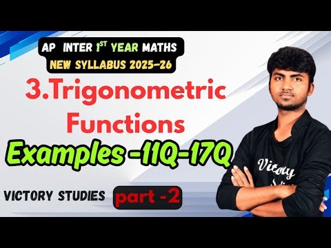 Class 11 Maths Chapter 3 Examples | Trigonometric Functions example Solutions | Class 11 Maths |
