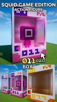 Minecraft BUILD HACK Realistic Action Figure Box! 📦🔥#minecraft #aesthetic #shorts #transition