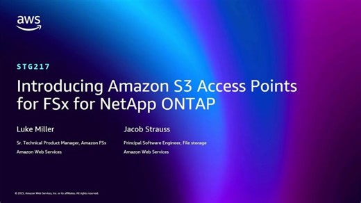 Amazon Web Services Introduces S3 Access Points for FSx | Shayne Stubbs posted on the topic | LinkedIn