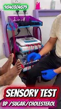 A sensory test is done to check how well our nerves 🧠 9840304579