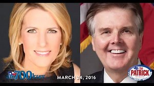 I talk about the border security crisis and the state of the presidential race in this radio interview with Laura Ingraham. | Dan Patrick