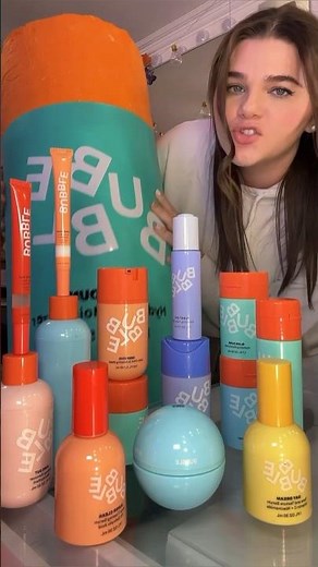 Full face of skin care only using bubble products🫧