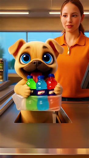 🐶 Best Sports Buddy! Dog Brings Cool Drinks for Badminton Partner🏸 || #cutedog #animation @DudeDoggy