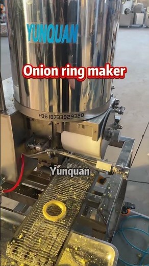 Onion ring making machine, available in custom sizes #Onion ring machine